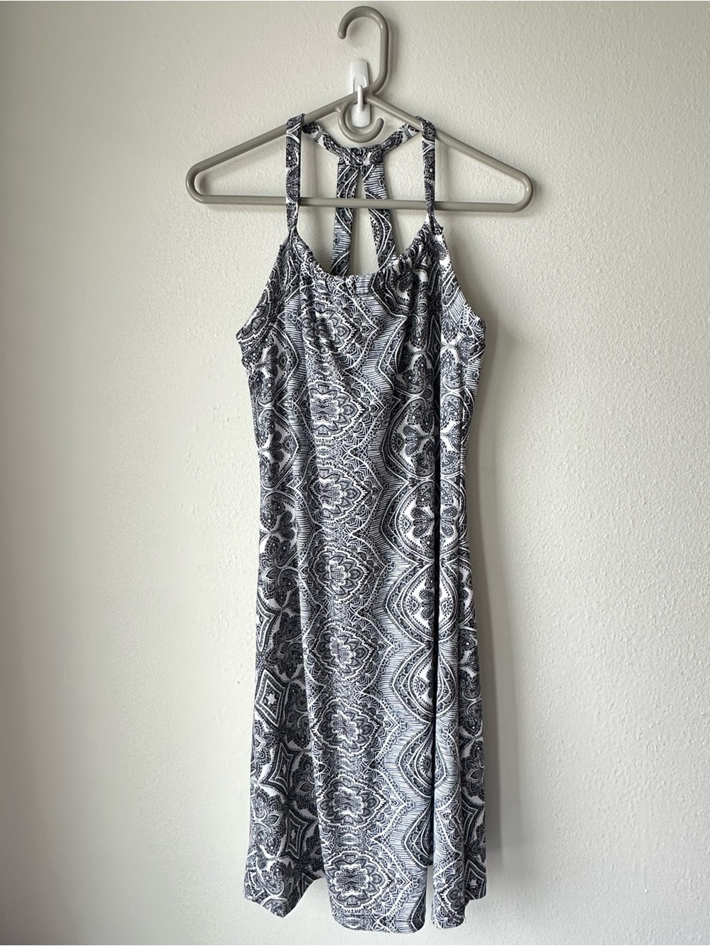 prAna // Black & White Paisley Strappy Active Dress - NWT - Size L